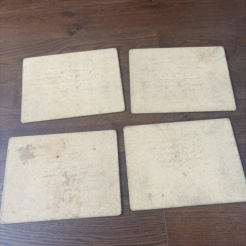 Pimpernel‎ Placemats (4) Southern Texas Wildflowers Wood Cork Used Cottagecore